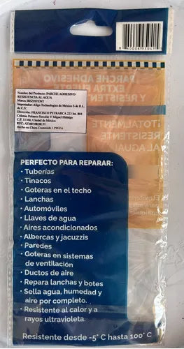 "Parche Flex Rezistent Transparente – Sella sin que se note"