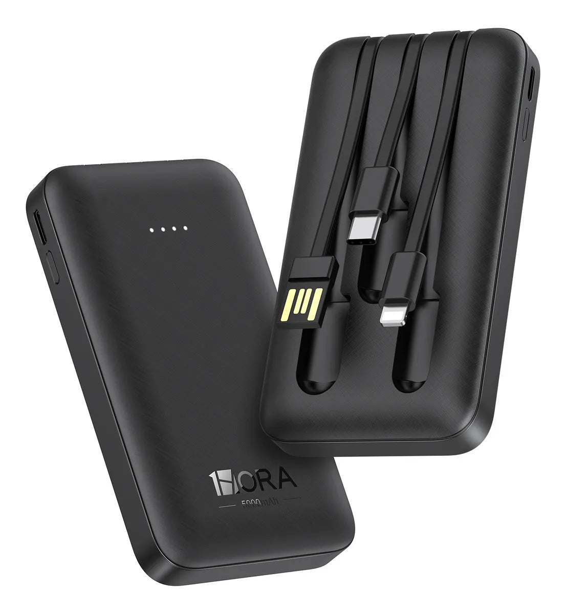 Power Bank con Cables 5000 mAh 1Hora (GAR261)
