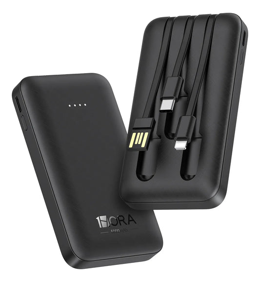 Power Bank con Cables 5000 mAh 1Hora (GAR261)