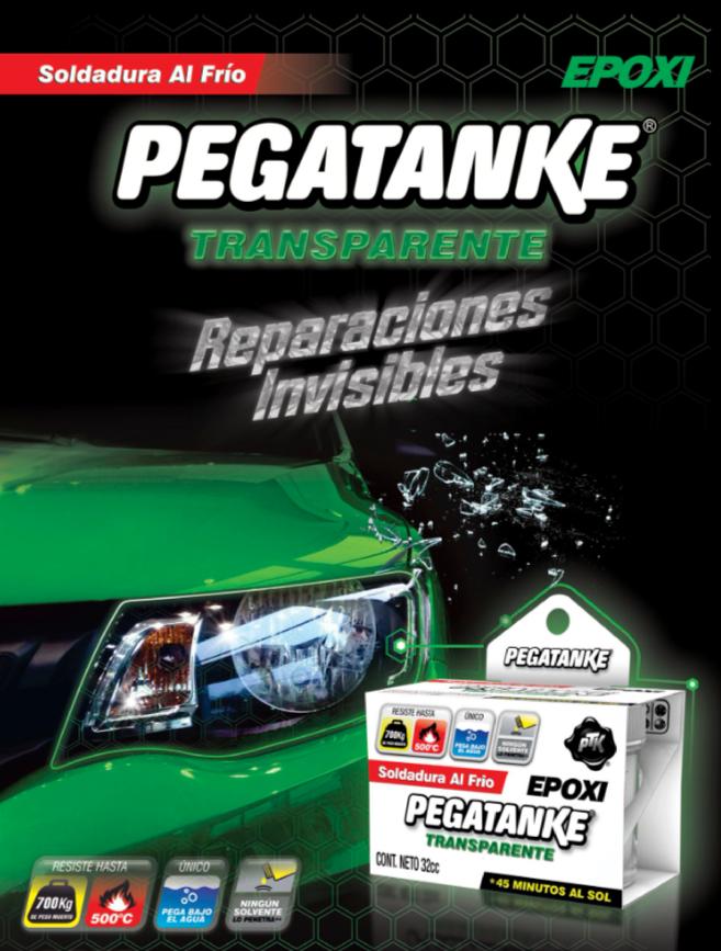 "Pegatanke Transparente – Repara sin que se note"