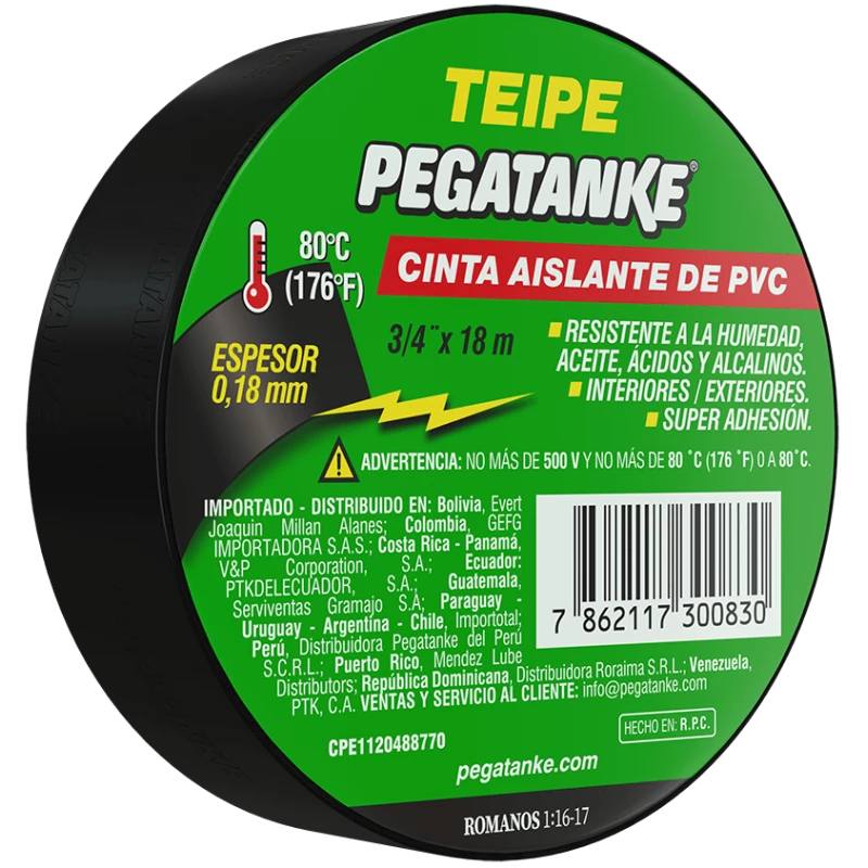 "Cinta Eléctrica Pegatanke – Protección que no se quema (10 pz)"