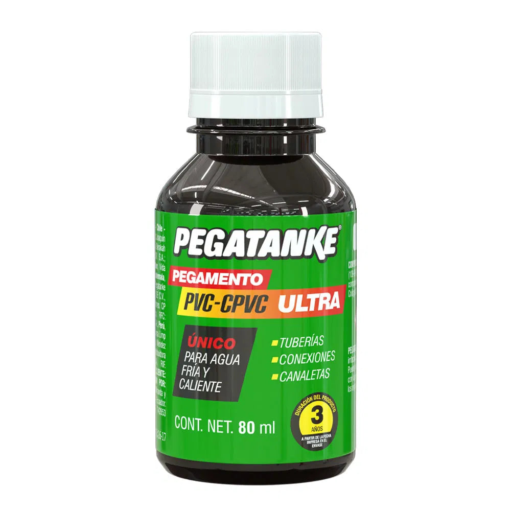 "Pegatanke PVC & CPVC 25, 80, 118, 240 y 475 ml."